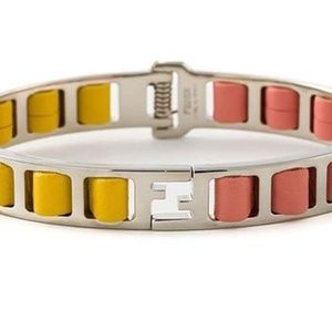 Fendi "Fendista" Women's Pink/Yellow Bracelet